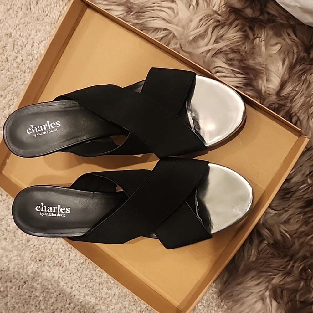 Black Charles David sandals